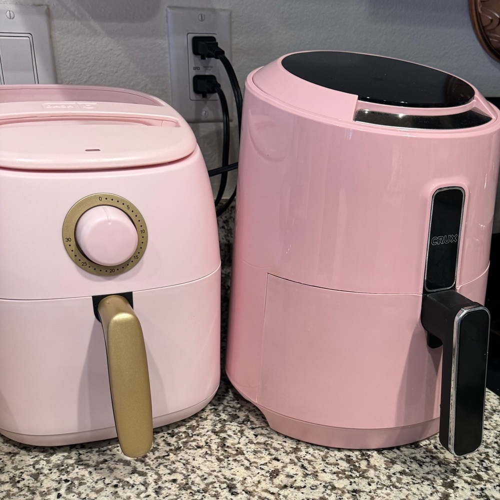 2 Pink Air Fryers